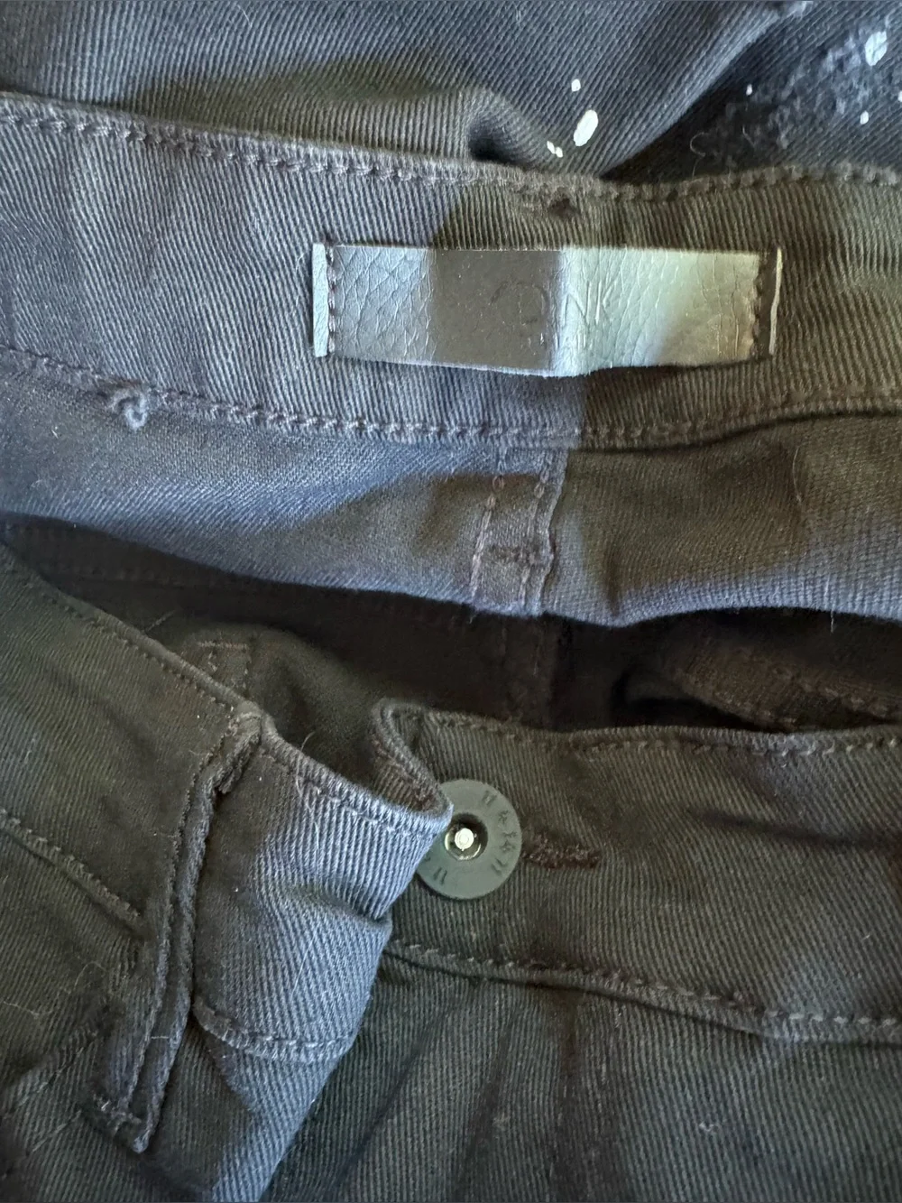 Men's Black Distressed Cargo Pants with Strap Details
